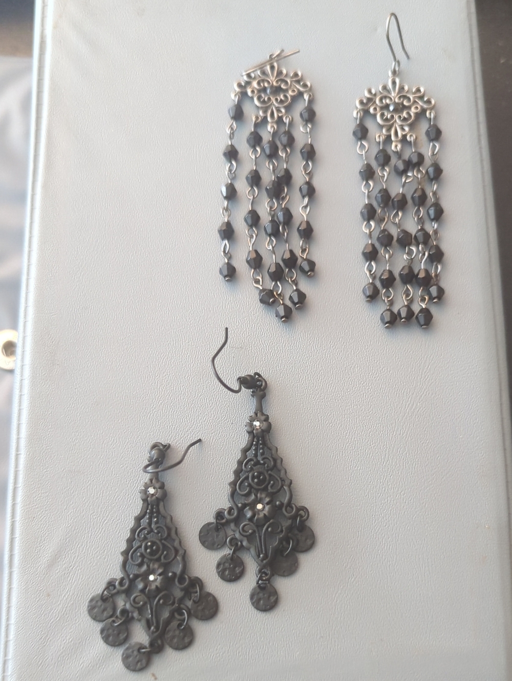 Lot Of 2 Y2K Goth Chandelier Earrings